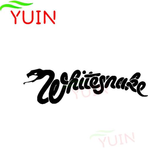 White Snake Stone Warning Sign Car Sticker Decal Personality PVC Body Bumper Decoration High Quality Waterproof Sunscreen Decals