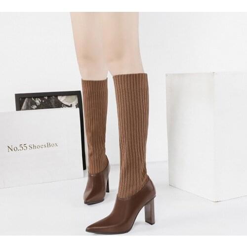 Sock Boots Gothic Shoes Fetish High Heels Boots Women Cowboy Boots For Women Designer Shoes Women Luxury 2020 Extreme High Heels