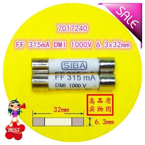 FF 315mA DMI 1000V 7017240 6.3x32mm multimeter process meter fuse tube