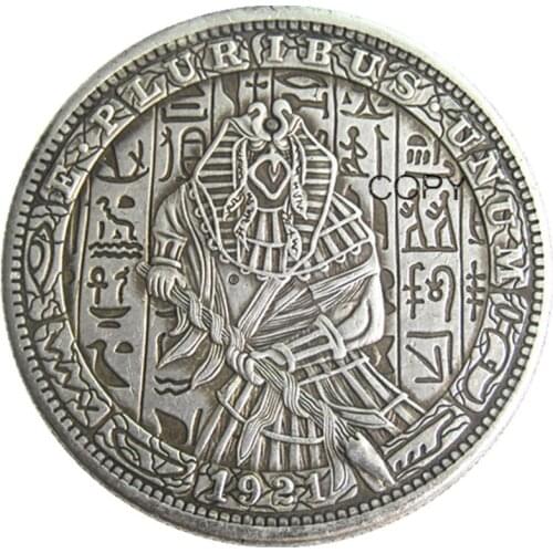 HB(134)US Hobo 1921 Morgan Dollar Silver Plated Copy Coins