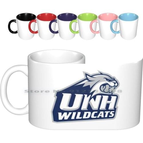 Wildcats-Unh Ceramic Mugs Coffee Cups Milk Tea Mug Logo Creative Trending Vintage Gift Bottle Cup