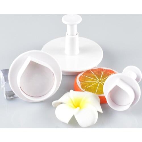 3PCS Water Drop Plunger Cookie Cutters Sugarcraft Cake Decorating Tools DIY Cookie Molds Stamper Baking Accessories For kitchen