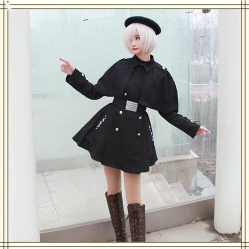 Anime Fate Stay Night Matthew Kyrielite Cosplay Costume Fate Grand Order Trench Cosplay Costume Women Uniform Winter Cloak