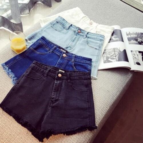 Kpop Seo Yea Ji IU Lee Ji Eun Korean high-waist denim shorts female loose thin popular streetwear clothes women wild hot shorts