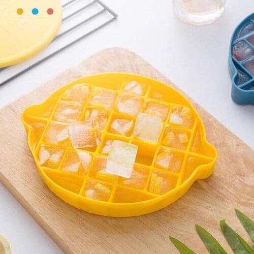Light Luxury Silicone Food Ice Tray Kitchen Mold Shape Lemon Ice Household Ice Box Creative Cube