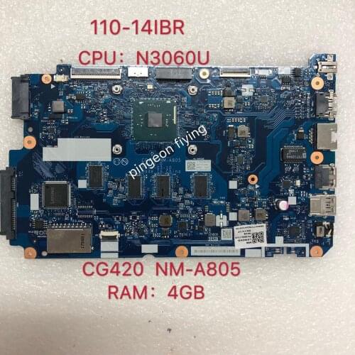 For 110-14IBR laptop motherboard CPU N3060 number NM-A805 5B20L45724 5B20L58975 5B20L77416 5B20L45739 5B20L77418