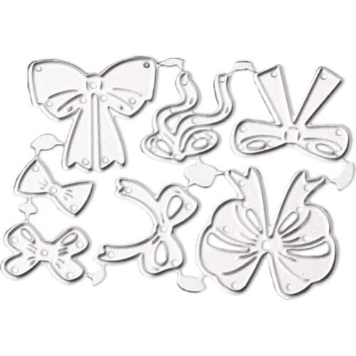 Bows Metal Cutting Dies Stencil DIY Scrapbooking Album Paper Card Template Mold Embossing Decoration