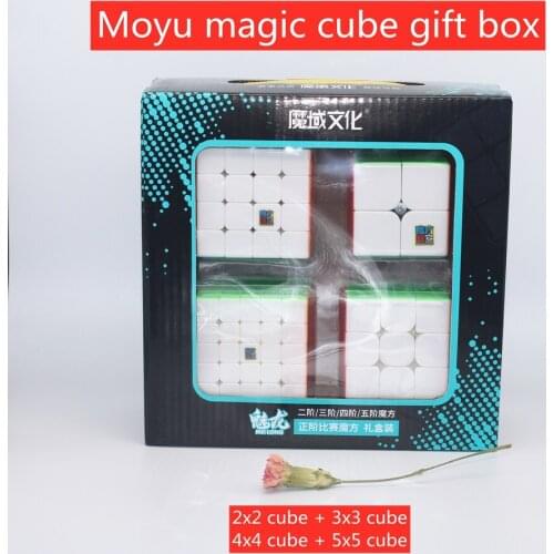 MoYu 2x2x2 3x3x3 4x4x4 5x5x5 magic cube Gift Box Moyu meilong speed cube puzzle cubo magico profissional educational game toys