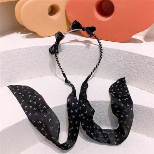 2021 New Korean Fashion Childrens Hair Accessories Japanese Sweet Girl Braided Hair Headband Simple Beautiful Bow Hairband