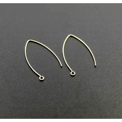 18x32MM Gold Filled Color Not Tarnished 0.76MM 21Gauge Wire Beading Earrings Hook DIY Earrings Supplies Findings 1705060