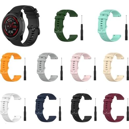 Wristwatch Band Strap With Tool for Garmin Forerunner745 Strap Replacement 22mm Small Plaid Quick Release Watch Band