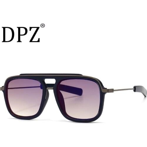 2021 NEW premium metal mens retro brand pilot IRON man sunglasses luxury woman fashion gradient sunglasses UV400 Oculos De Sol