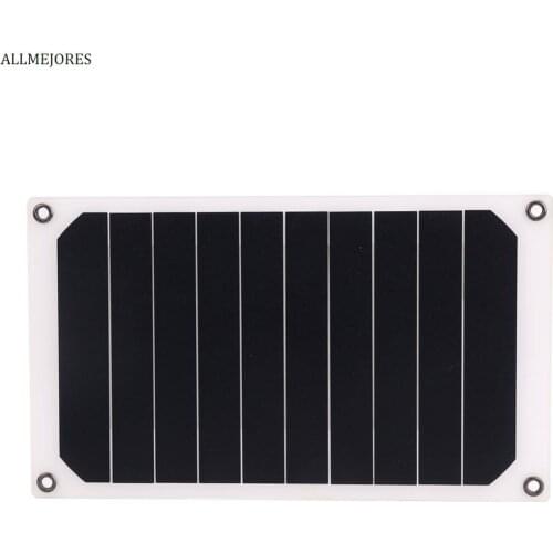 Solar Charger 5V 5W Monocrystalline High Effiencicy Flexible Solar cell USB Portable Solar Power Charger