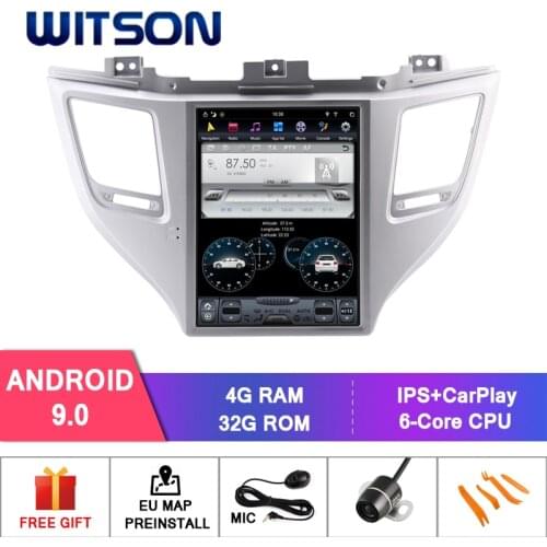WITSON Android 9.0 TESLA STYLE For HYUNDAI TUCSON 2015-2018 LOW 4GB GPS NAVIGATION AUTO STEREO VERTICAL SCREEN
