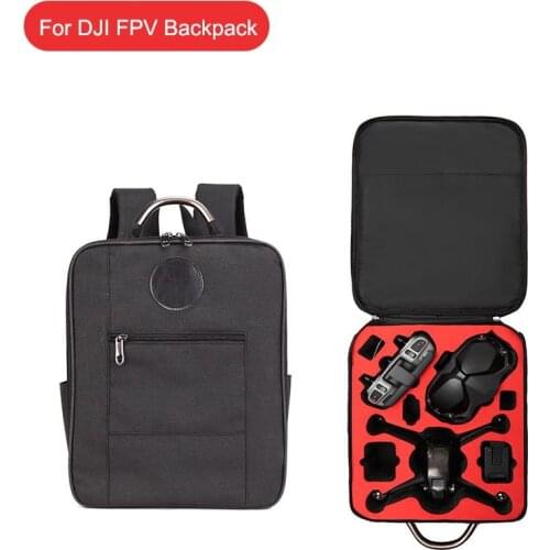 For FPV Backpack Waterproof Bag Shoulder Bag Carrying Case Outdoor Travel Bag for DJI FPV Drone Flying Glasses Remote Control