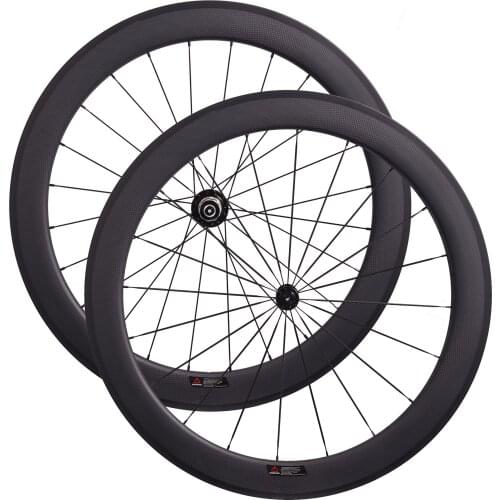 Super light Ceramic Bearing Hub Powerway R13 Road Bicycle Carbon Wheelset 60mm U Shape Full Carbon Wheels 3K UD matte glossy