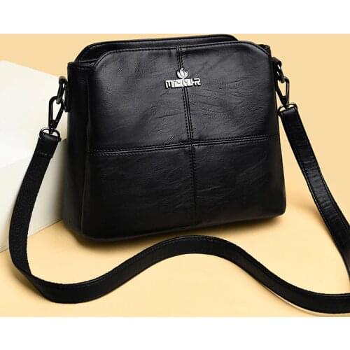 Women Soft Leather Shoulder Messenger Bags For Lady Sac A Main The New Designer Luxury Ladies Handbags Female Crossbody Bags for