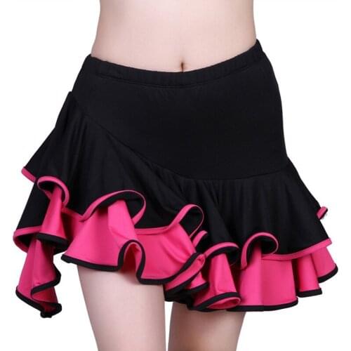 New Adult Latin Dance Skirt Professional Tango Practice Dancing Constume Women Rumba Samba Dance Skirt