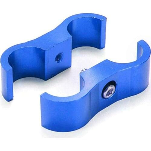 1Pc Universal Stepped Billet Dual AN12 Billet Oil Fuel Water Hose Tube Seprator Divider Clamp Aluminum Line Separator