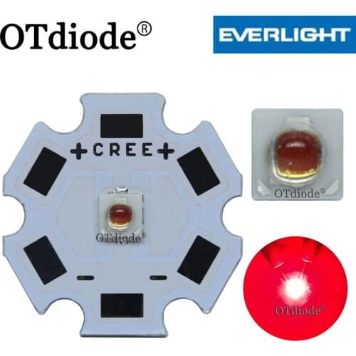 10-100PCS 3W Deep Red 3535 660nm Everlight SMD Plant Grow LED Light Led Emitter For Indoor Garden Plant Grow Aquarium Spotlight