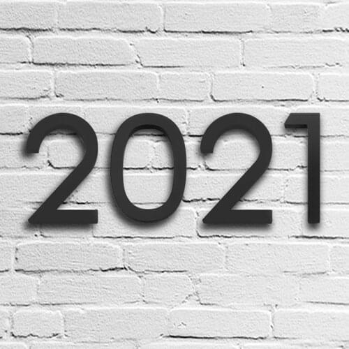 120mm Floating House Number Letters Big Modern Door Alphabet Home Outdoor Black Numbers Address Plaque 0-9