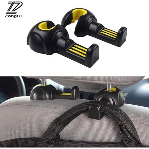 ZD 2PCS Car Fastener Clip Seat Headrest Hanger Holder Hooks For For Hyundai Tucson 2017 Solaris ix35 Suzuki Swift Mitsubish ASX