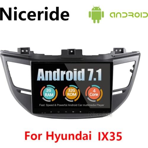 2G+32G Touch Screen 2 Din Car Dvd for Hyundai Tucson IX35 2015 2016 2017 Android 7.1 Multimedia Car Radio GPS Navigation PC Auto