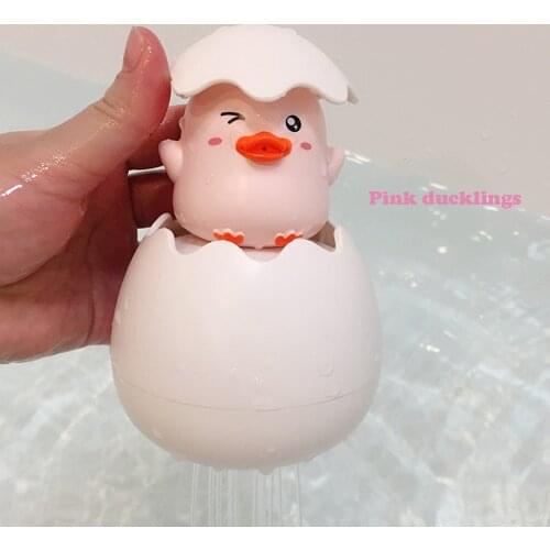 Baby Toy For Bathroom Floaters Bath Toy Cute Duck Penguin Water Spray Sprinkler Bathroom Sprinkling Shower Swimming Water Toys