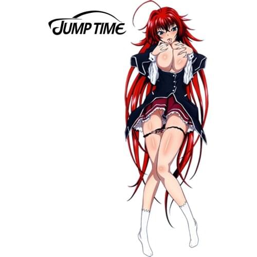 JumpTime 13cm x 4.3cm Sexy Girl Rias Gremory Render Decal Car Body Window Trunk Car Sticker JDM Euro Drift