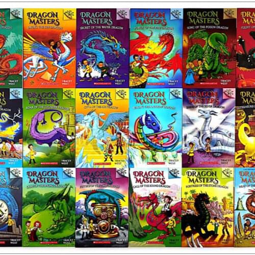 16 Books/Set Dragon Masters Children Books Kids English Reading interesting Story Book Chapter Book Novels read train 5-10 years