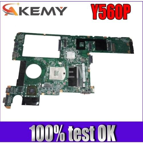 Akemy For Lenovo ideapad Y560P 15.6 inch Laptop Motherboard DAKL3EMB8E0 HM65 DDR3 HD 5650M Graphics 1GB
