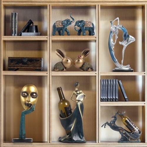 Nordic Creative Modern Home Resin Ornaments Living Room TV Wine Cabinet Bedroom countertop Decoration Small Ornaments for Home