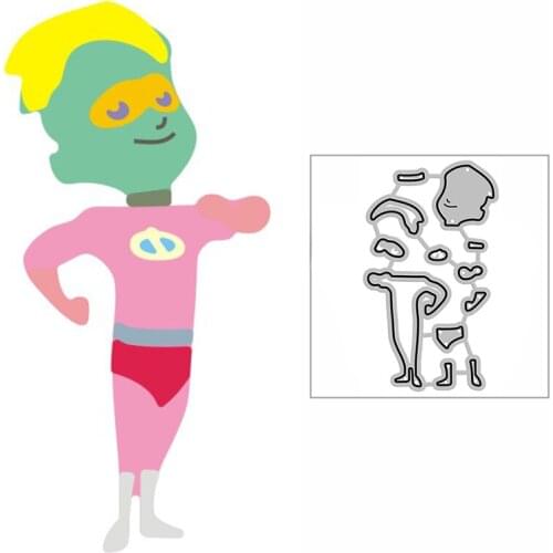 New Confident Little Boy Craft Embossing Mold 2021 Metal Cutting Dies for DIY Decorative Scrapbooking Album Card Making No Stamp