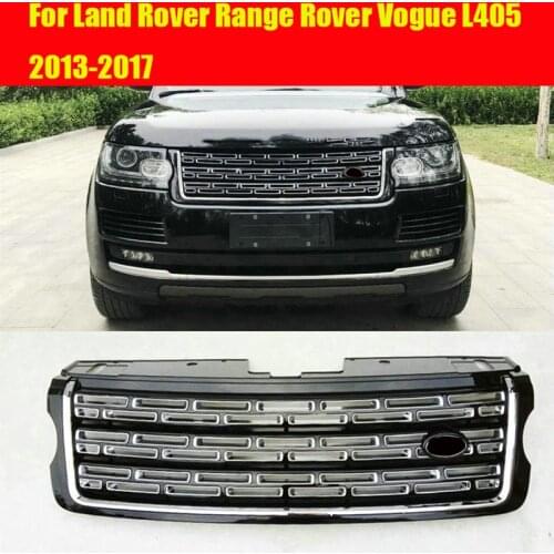 Front Grille For Land Rover Range Rover Vogue L405 2013 2014 2015 2016 2017 ABS Black Grill