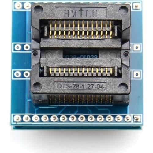 2021 SOIC28 SOIC 28 SOP28 TO DIP28 Programmer Adapter Socket Body Width 7.5MM 300MIL IC SOCKET CONVERTER Test Chip High Quality