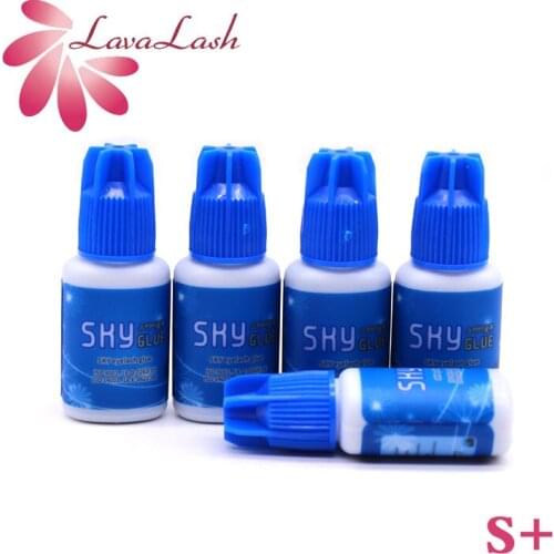 5 PCS SKY Glue for Eyelash Extension Korea Original Sky Plus 5ml Blue Cap Beauty Shop Makeups Tools Lasting Low Stimulation