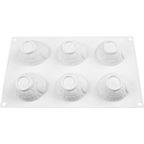 6 Cavity Igloo Silicone Cake Mold For Mousses Ice Accessories supplies Mousse Baking Kitchen mold Cream Chiffon P5F5