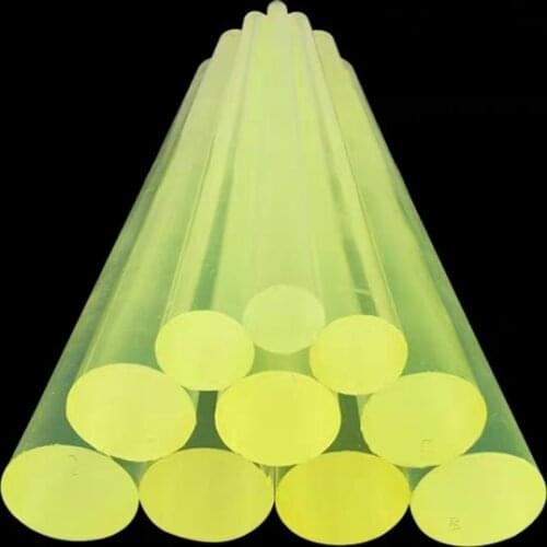 High quality yellow polyurethane rod Construction Machinery PU plastic rod10mm-55mm Outside Diameter Polyurethane bar