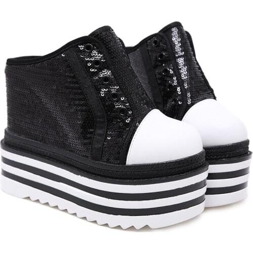 Yingbao same small white shoes thick sole half slippers for women in summer