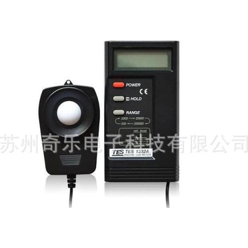 TES1332A/TES-1334A/TES-1339R digital illuminance meter can be connected to the computer