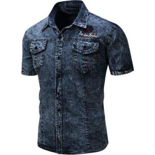 Мужские джинсовые рубашки UNION ARMY China At AliExpress