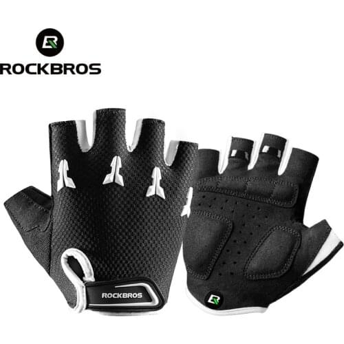 ROCKBROS Cycling Gloves For Children Summer Balance Bike Roller Skating Breathable SBR Shockproof Half Gloves Bike Equipment
