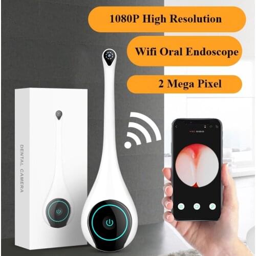 Wifi Visual intraoral dental Endoscope Chamber 8 Led Wireless Dentist Intra Oral Camera Dentistry HD 1080P Teeth Inspect Tools