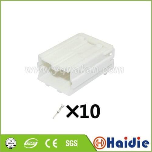 2sets 10pin auto electric auto plastic wiring cable harness unsealed connector with terminals 7122-8307