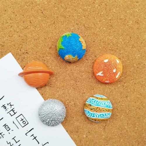 5pcs Cosmic Planet Space Push Pin Thumbtack Decoration Pushpins Photo Wall Thumb Tack Pin Office Drawing Pin Binding Supplies