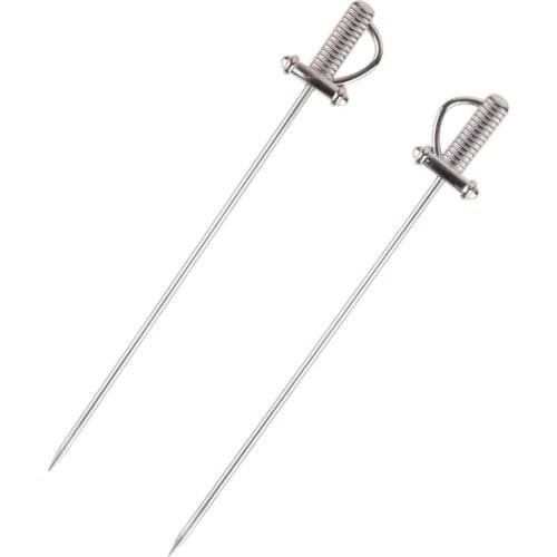 5pcs Stainless Steel Fruit Forks Shape Salad Picks Dessert Fork Party Supplies for Hotel Home Bar