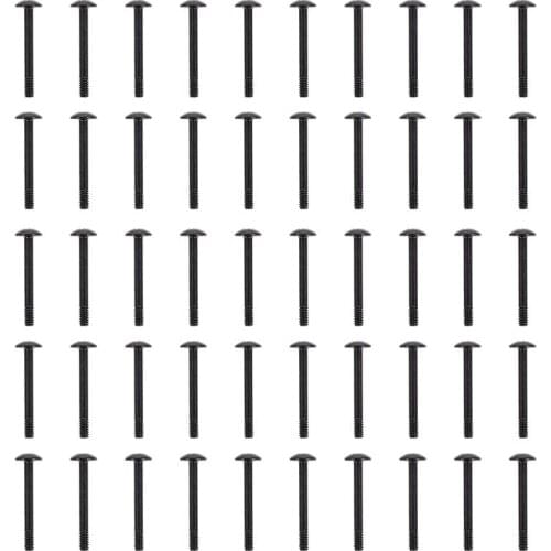 50pcs Computer Case Fan Screw Round Head Tapping Screw 30mm Long Screws for Computer PC