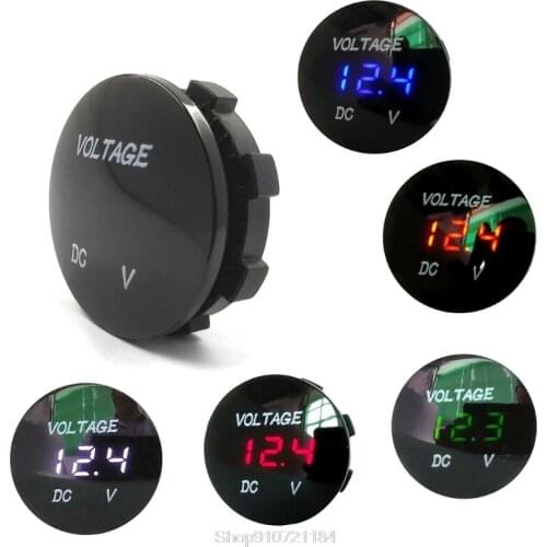 Car Motorcycle DC5V-48V LED Panel Digital Voltage Meter Display Voltmeter Type2