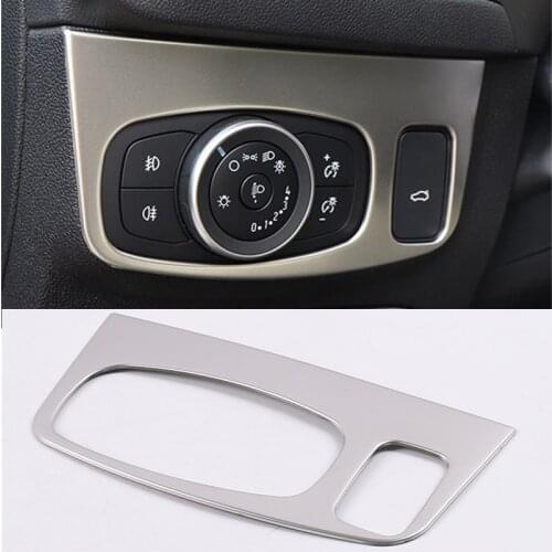 Car Interior Headlight adjustment switch patch cover frame for Ford Focus 2019 2020 accessories carstyling