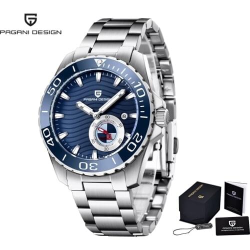 Pagani Design 2021 Top Brand Mens Automatic Mechanical Watch Stainless Steel Sports Waterproof Men Clock Relojes Para Hombre